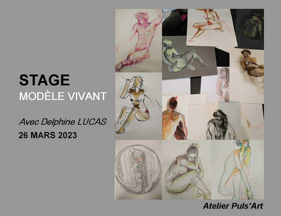 Stage de dessin : Modèle vivant avec Delphine Lucas à Bordeaux