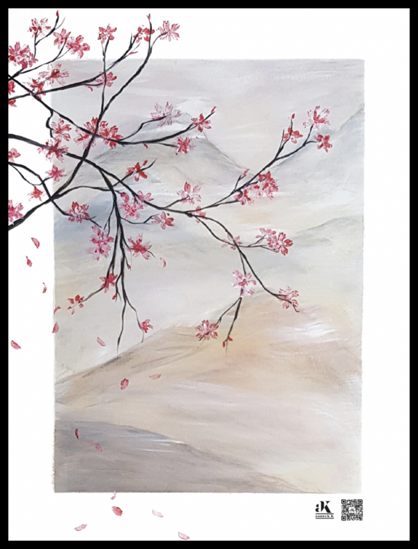 Artiste peintre - Reproduction Peinture - Nature & cerisiers - atelier anouchk à Bordeaux