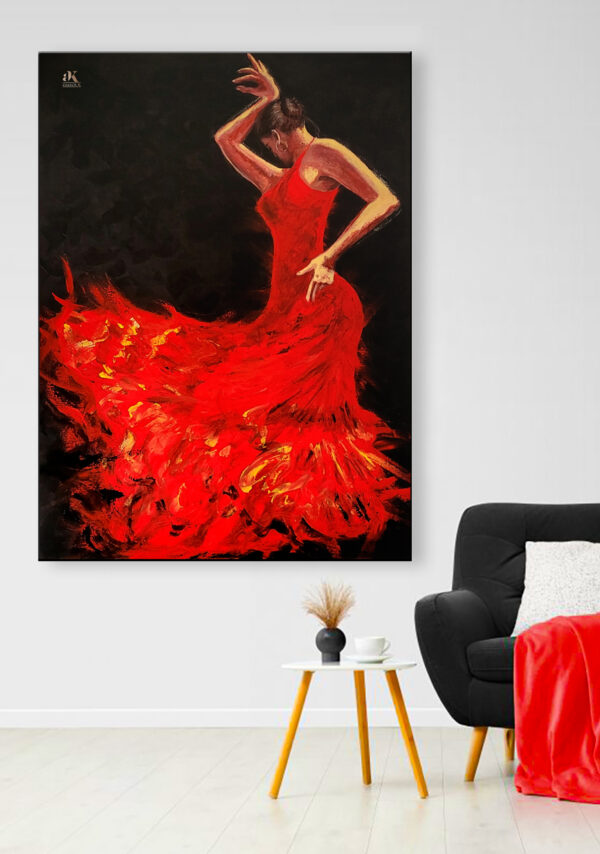 Artiste peintre - Peinture - Danseuse de flamenco - atelier anouchk à Bordeaux